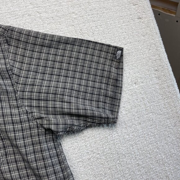 The North Face Button Up Gray Plaid Shirt Outdoors Hiking Shirt Mens ~XL *Read* - Picture 5 of 16